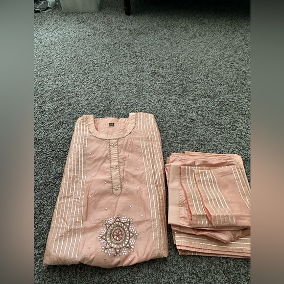 New without Tags! 3-piece Indian Palazzo/pant suit - Picture 2 of 5